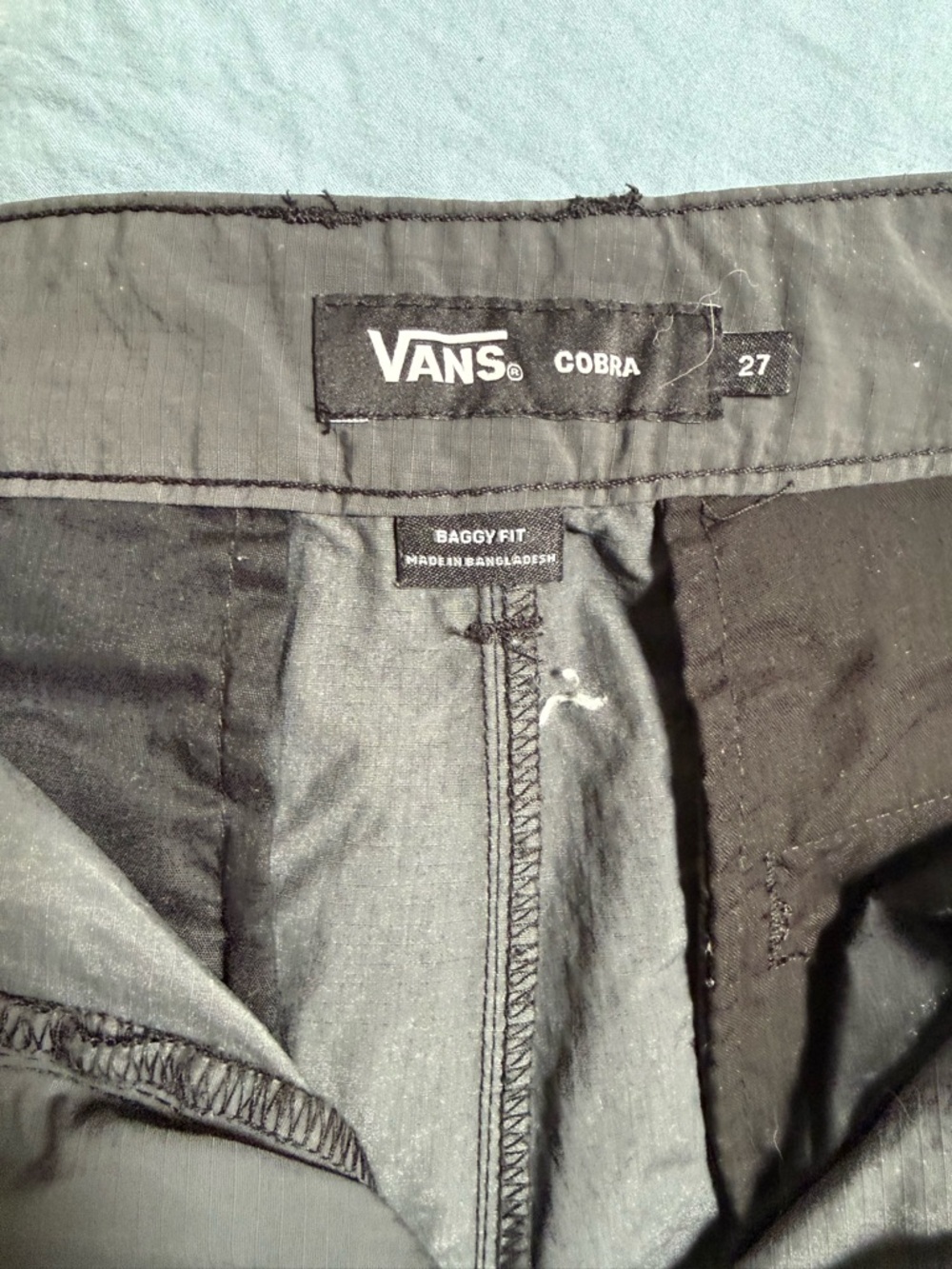 Vans Black Cobra Baggy Fit Pants
